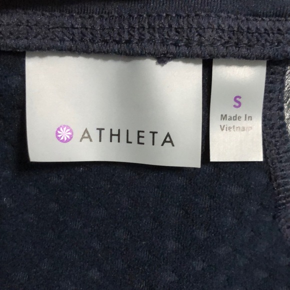 Athleta Navy blue half zip jacket size small - Picture 6 of 7